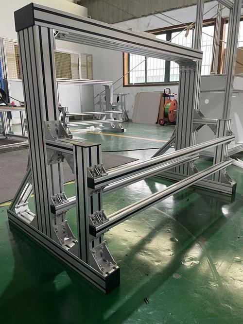 自动化流水线铝型材框架 工业铝型材机架防静电轨道加工定制做